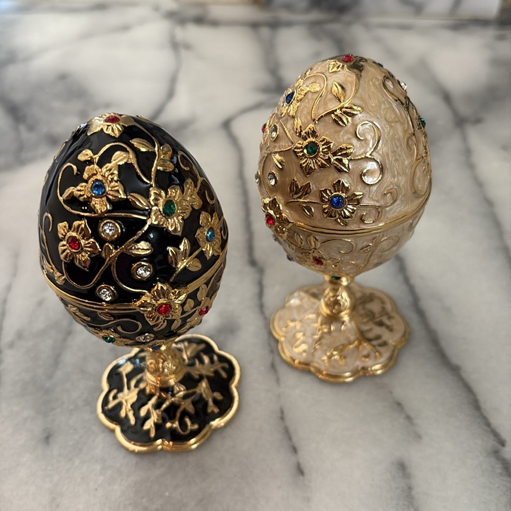 Two Jeweled Storage/Presentation Boxes - Picture 2 of 2